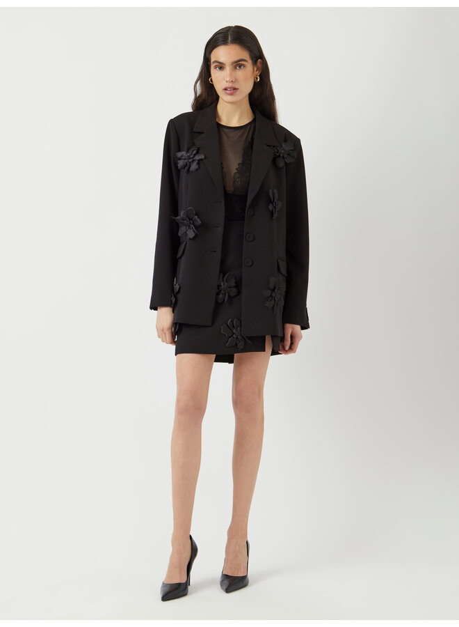 YASFLISRA FLOWER SKIRT BLACK