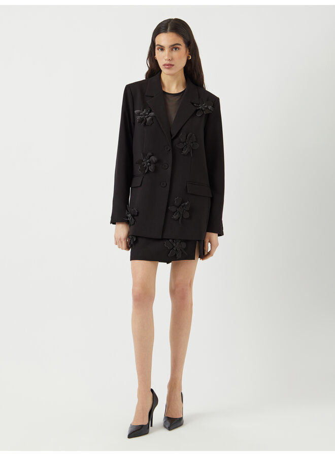 YASFLISRA FLOWER BLAZER BLACK