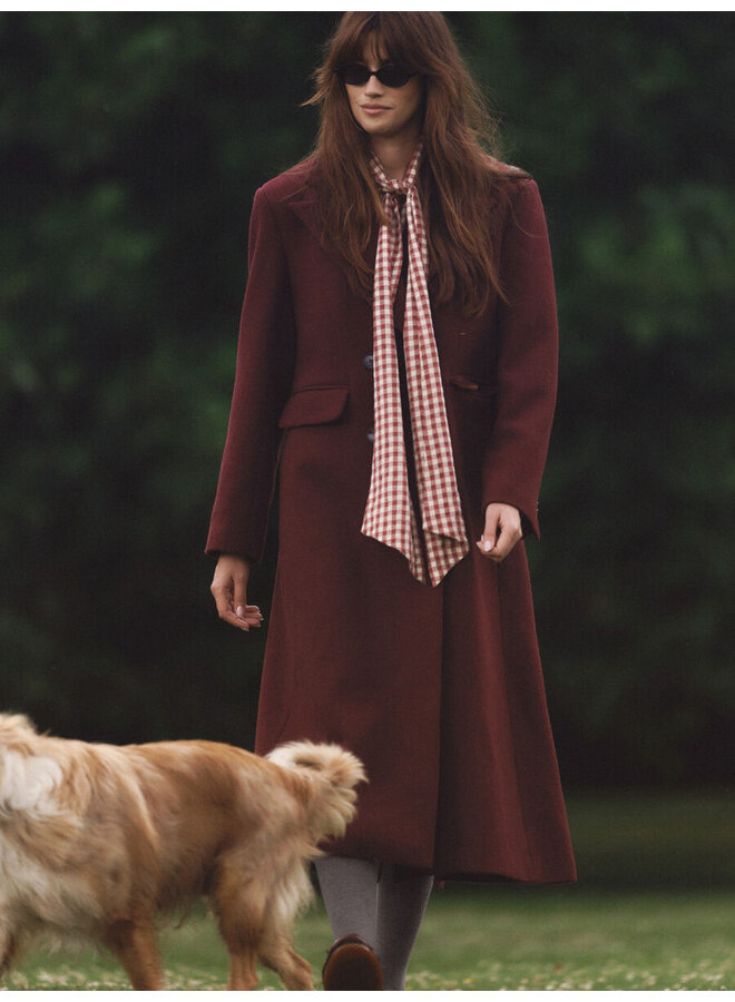 YASROYLA LS WOOL BLEND LONG COAT PORT ROYALE