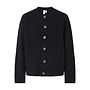 YASNOLA WOOL LS KNIT CARDIGAN NAVY