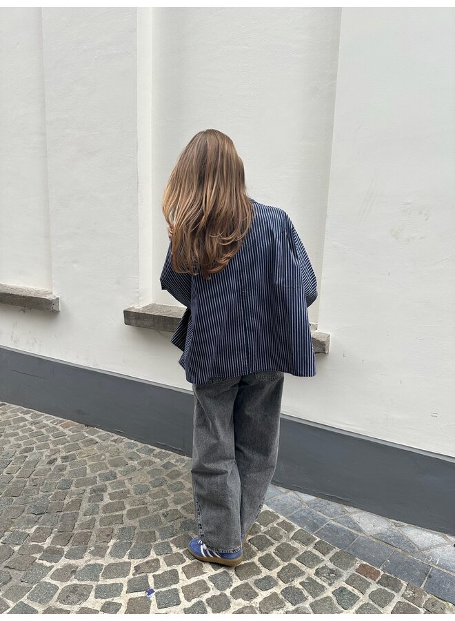 AHSEN CHEMISE BLEU MARINE
