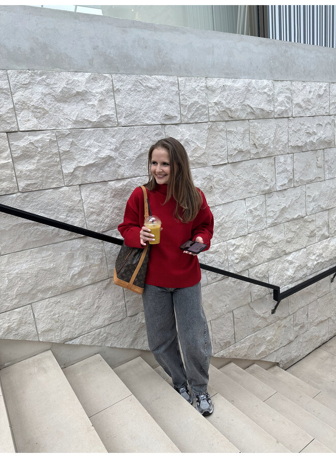 LAHELA WOOL JUMPER RED