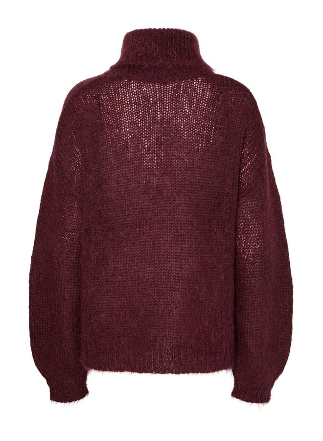 YASLAMBI LS KNIT ROLLNECK PULLOVER PORT ROYALE