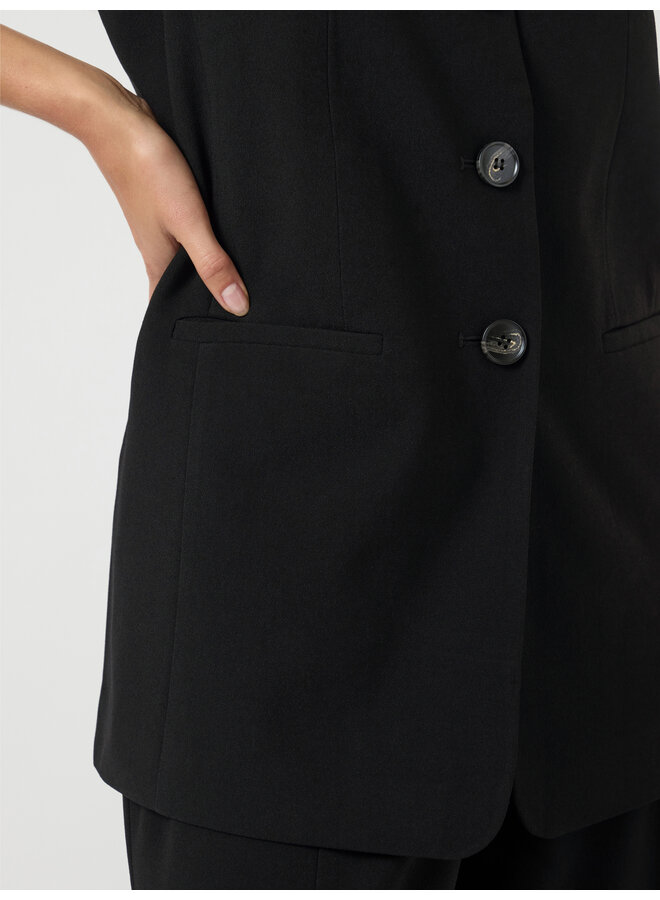 YASMALI WAISTCOAT BLACK