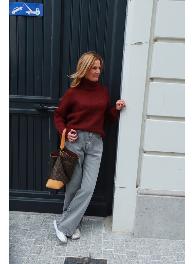 YASLAMBI LS KNIT ROLLNECK PULLOVER PORT ROYALE