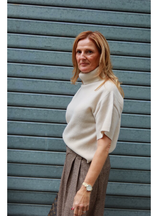 YASEMILA WOOL KNIT PULLOVER SANDSHELL