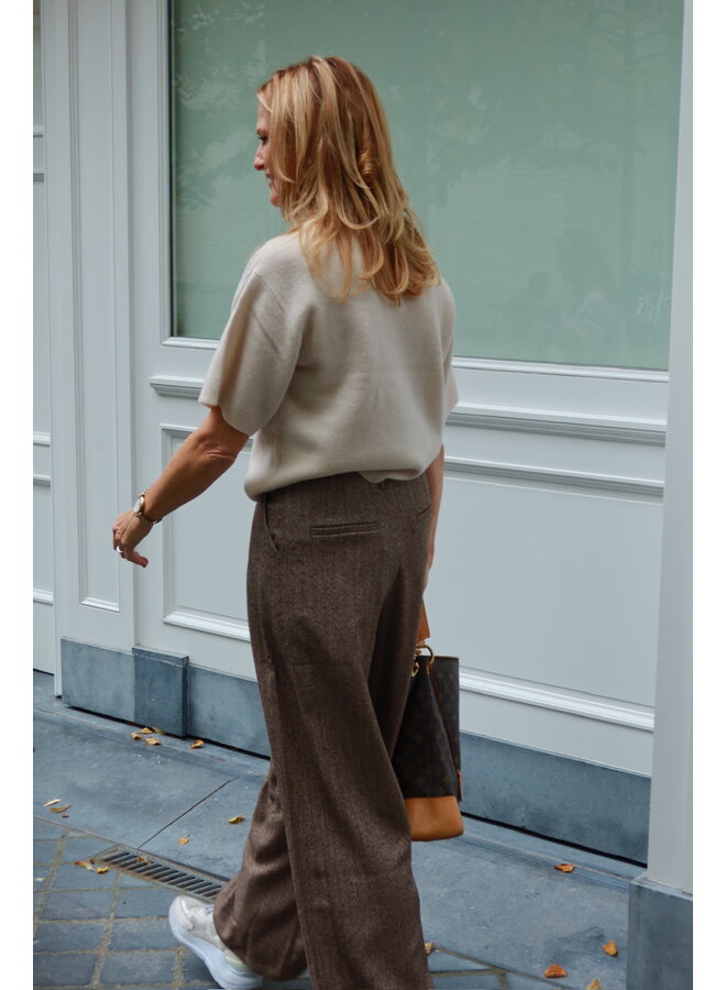 YASEMILA WOOL KNIT PULLOVER SANDSHELL