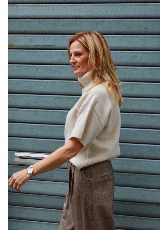 YASEMILA WOOL KNIT PULLOVER SANDSHELL