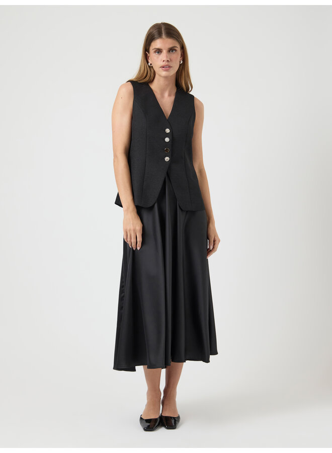 YASSPIRA WAISTCOAT BLACK