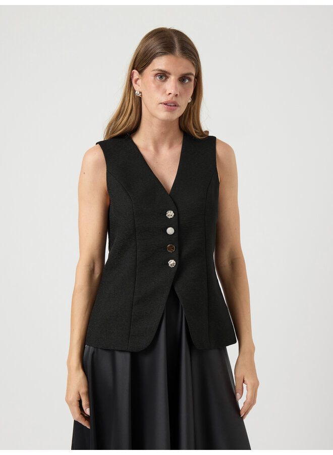 YASSPIRA WAISTCOAT BLACK