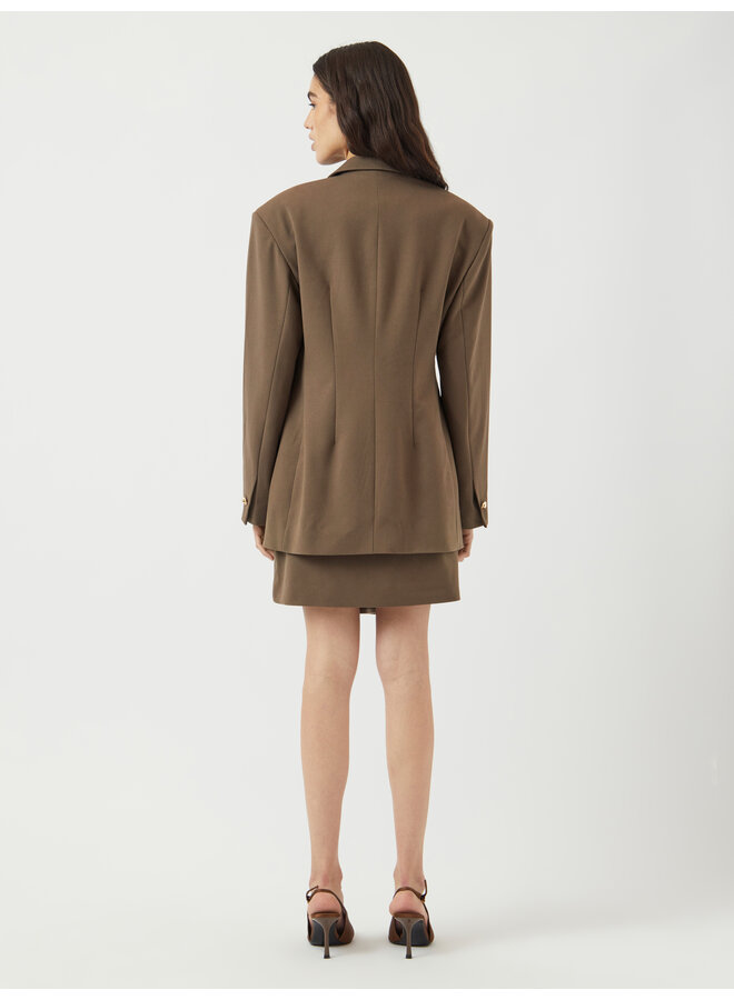 YASRANA LS BLAZER S. TEAK