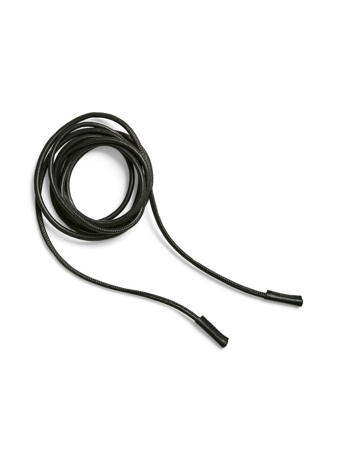 YASBELLINO STRING LEATHER BELT BLACK