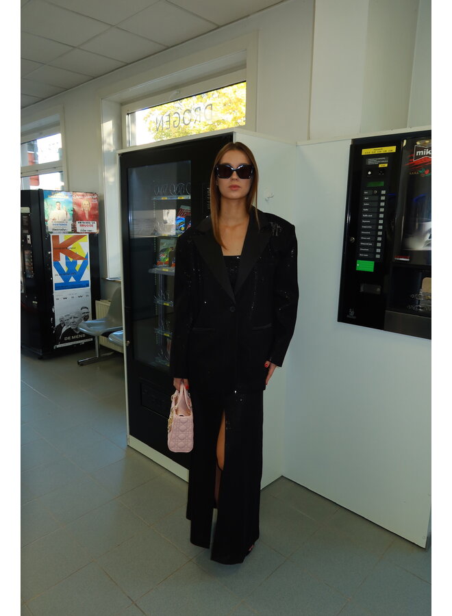 BLAZER SEQUIN NERO