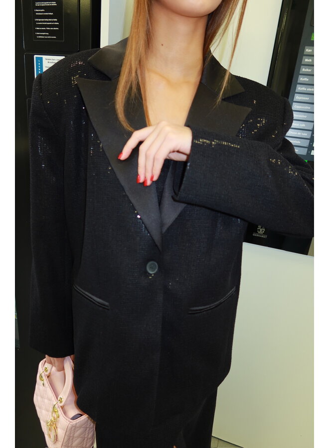 BLAZER SEQUIN NERO