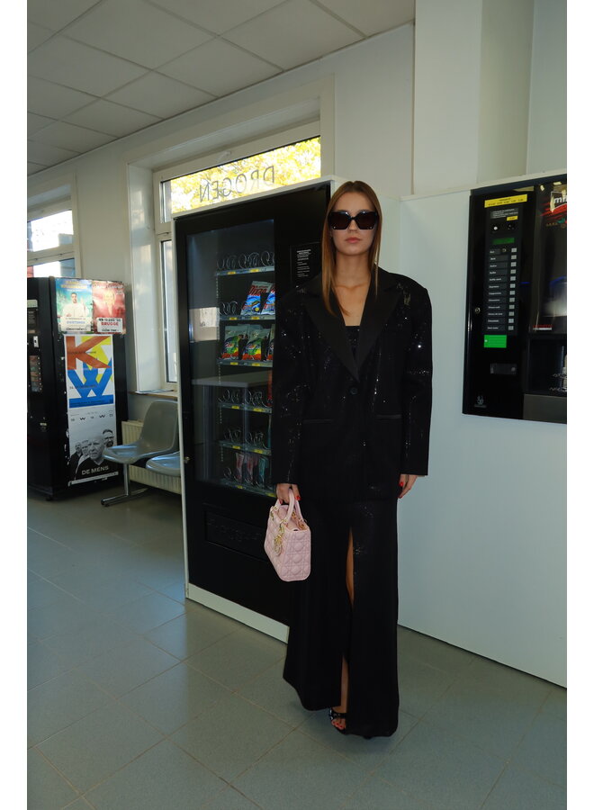 BLAZER SEQUIN NERO