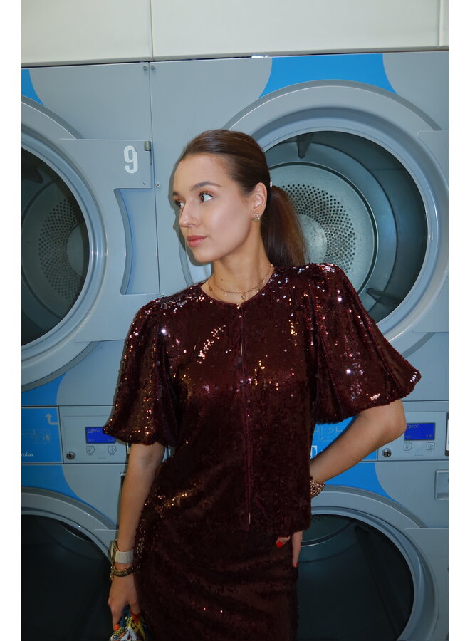 YASROYALINA SEQUIN TOP
