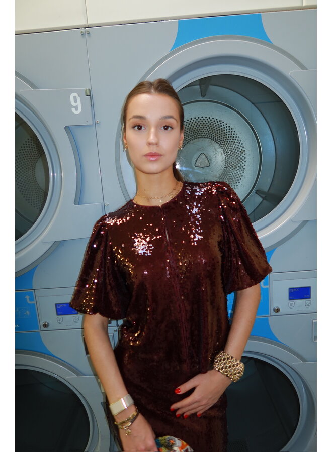 YASROYALINA SEQUIN TOP