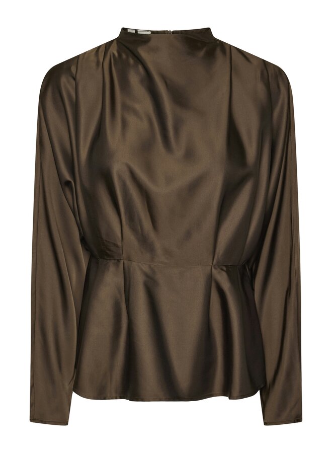 YASYERA LS TOP CHOCOLATE BROWN