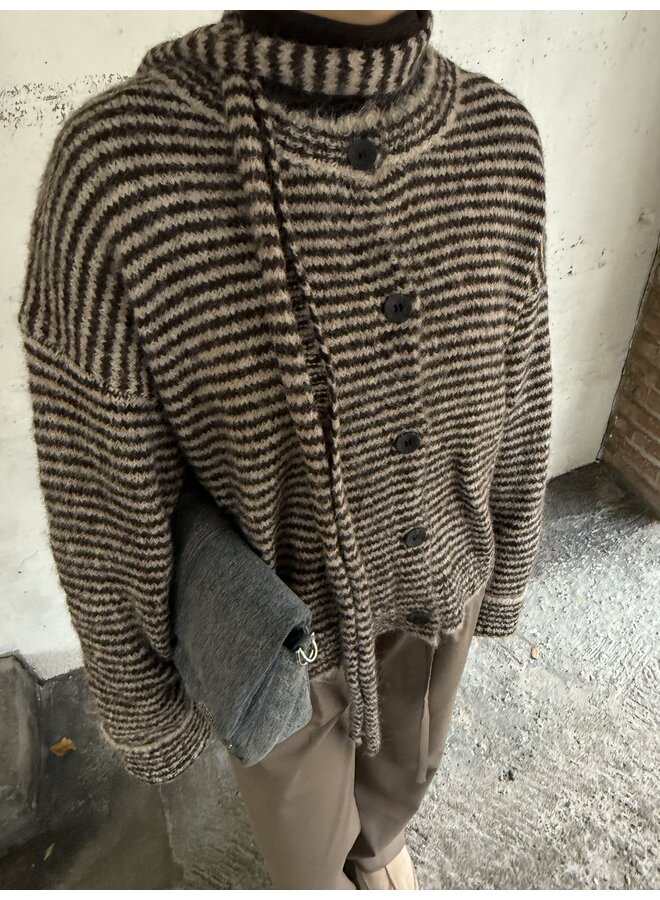 ELOISE CARDIGAN BROWN