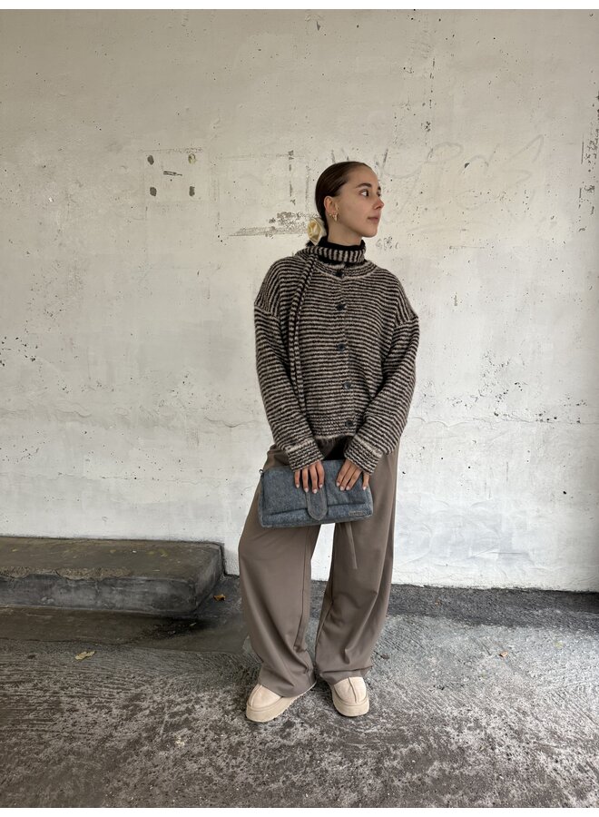 ELOISE CARDIGAN BROWN