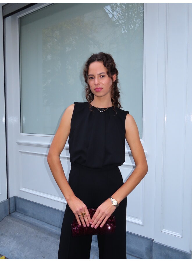 FALLONCC PLEAT LL SUIT BLACK