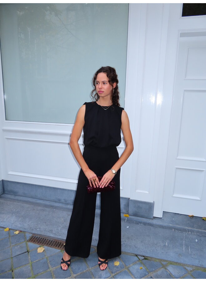 FALLONCC PLEAT LL SUIT BLACK