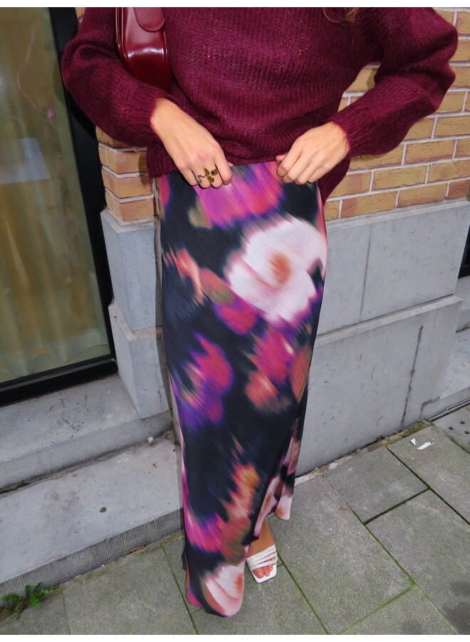 YASMINDY HW MAXI SKIRT BLACK