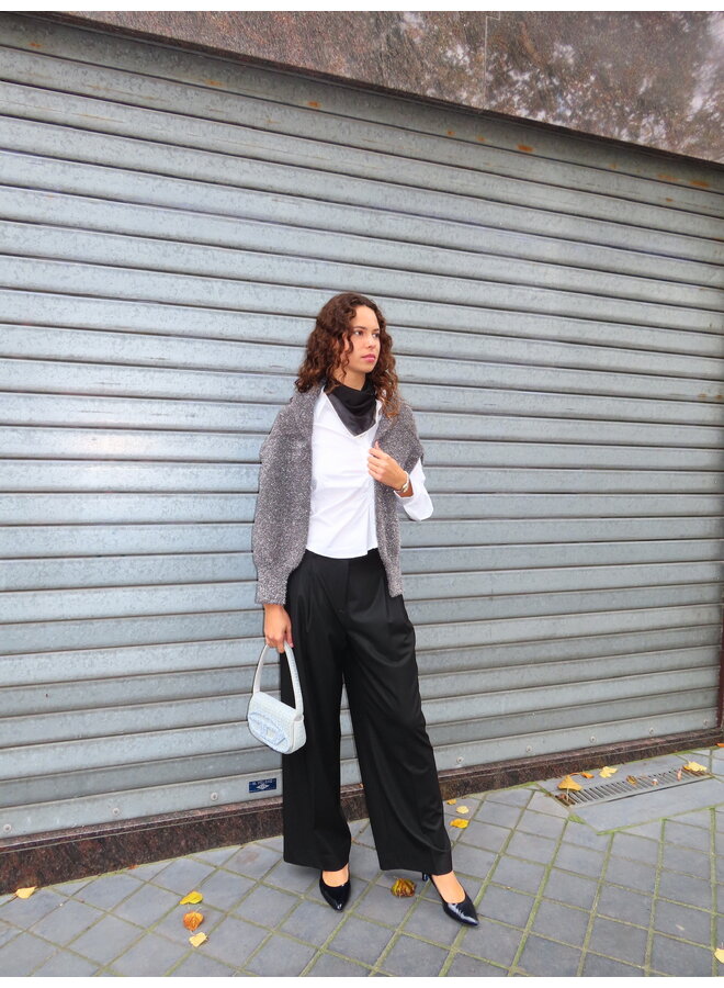 SANNACC ASYM PLACKET SHIRT WHITE