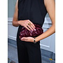 SEQUIN CLUTCH BAG BURGUNDY