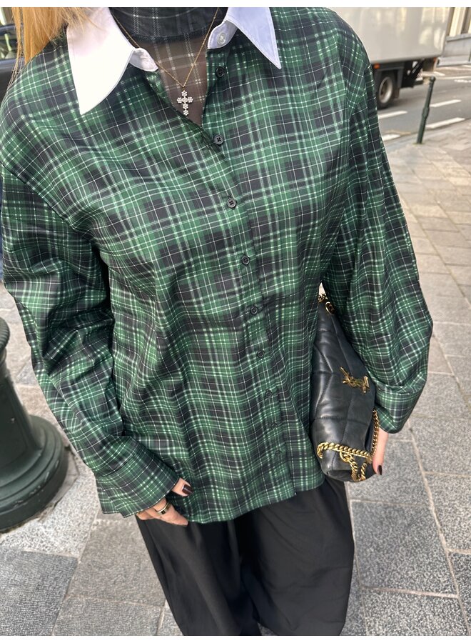 KELLY SHIRT PINE GREEN CHECK BIG