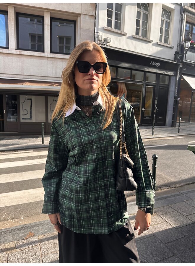 KELLY SHIRT PINE GREEN CHECK BIG