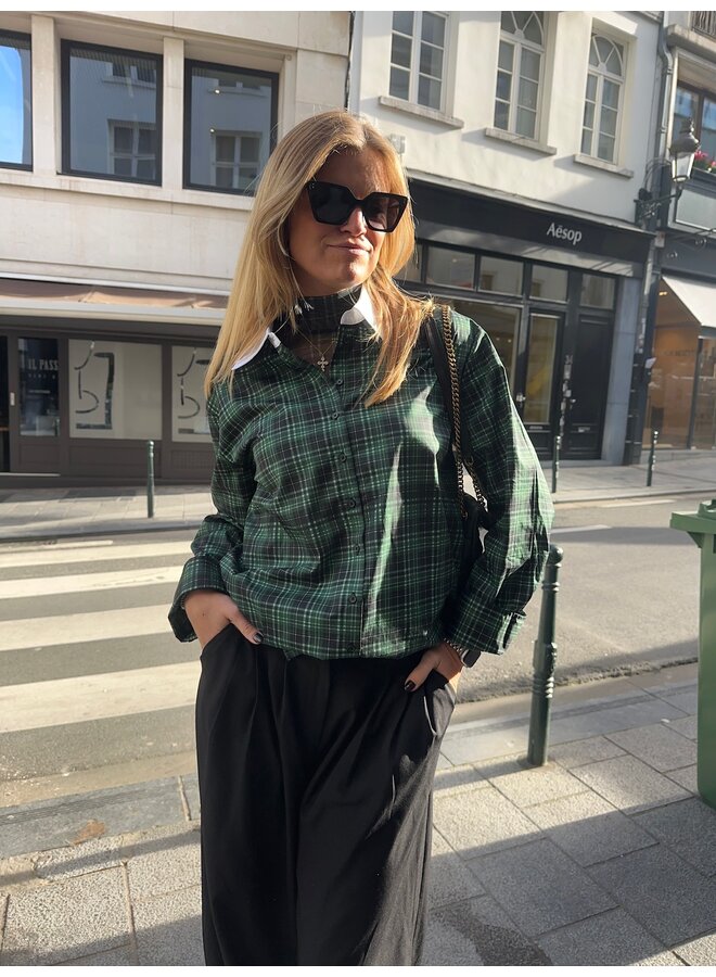 KELLY SHIRT PINE GREEN CHECK BIG