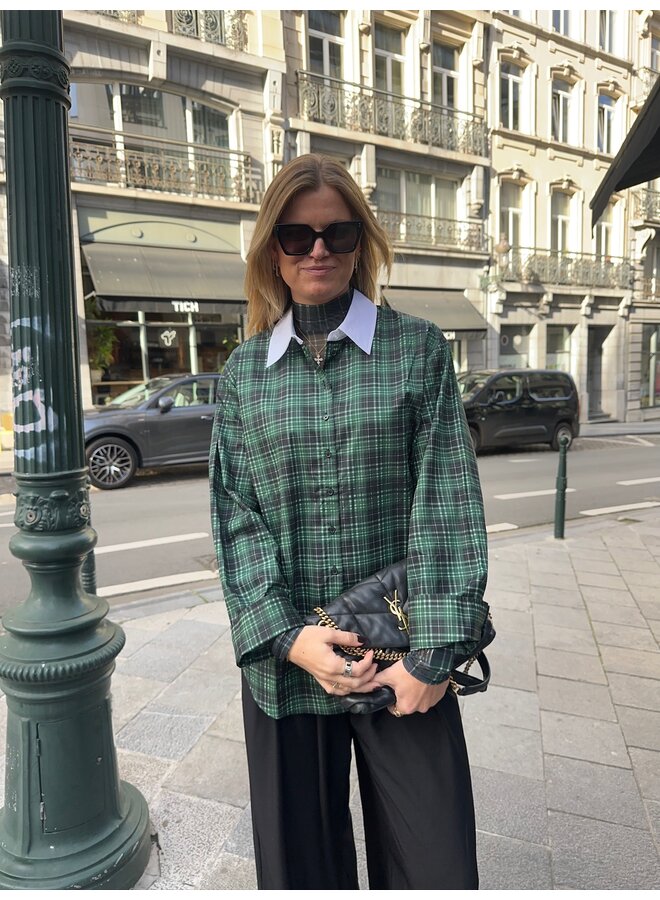 KELLY SHIRT PINE GREEN CHECK BIG