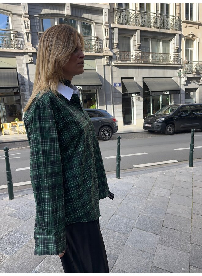 KELLY SHIRT PINE GREEN CHECK BIG
