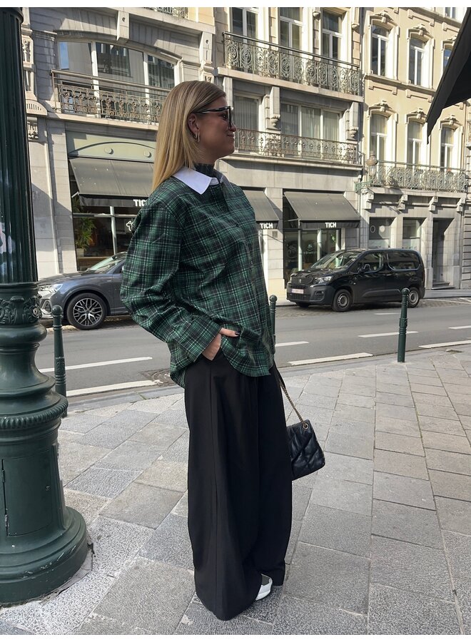 KELLY SHIRT PINE GREEN CHECK BIG
