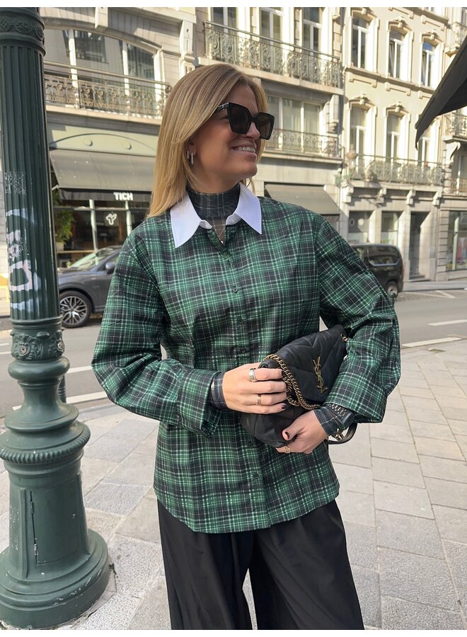 KELLY SHIRT PINE GREEN CHECK BIG