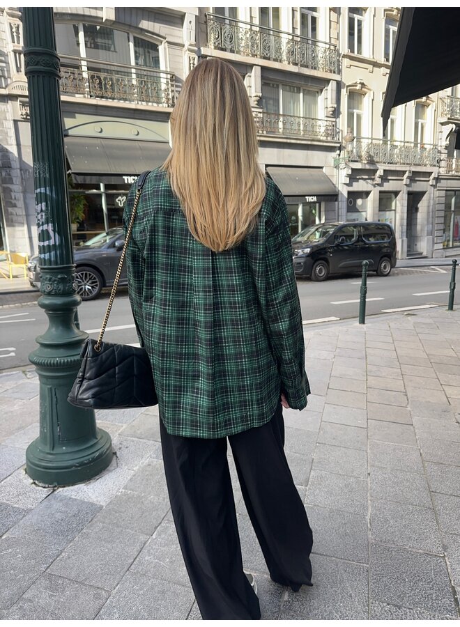 KELLY SHIRT PINE GREEN CHECK BIG