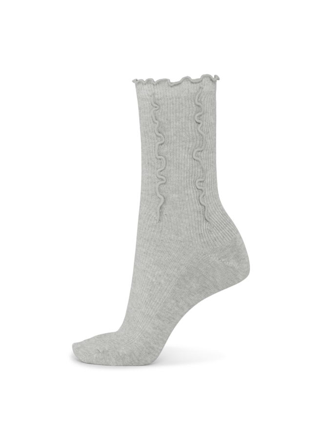 RUFFLE SOCKS GREY