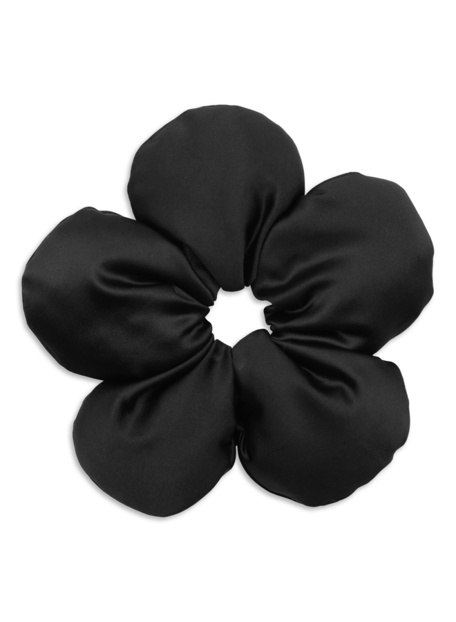 FLOWER PILLOW SCRUNCHIE BLACK