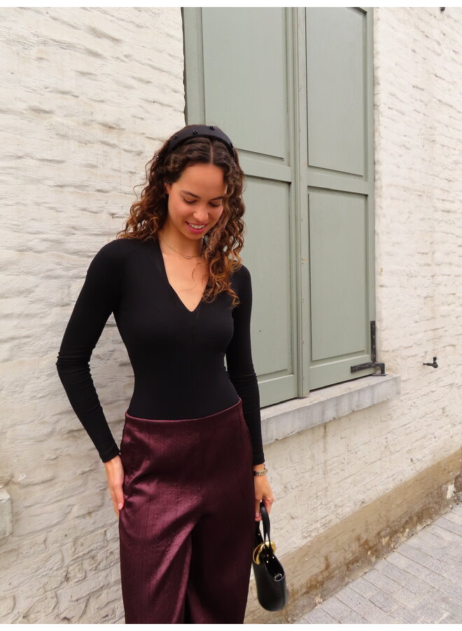 FLORAL GLEAM HEADBAND BLACK