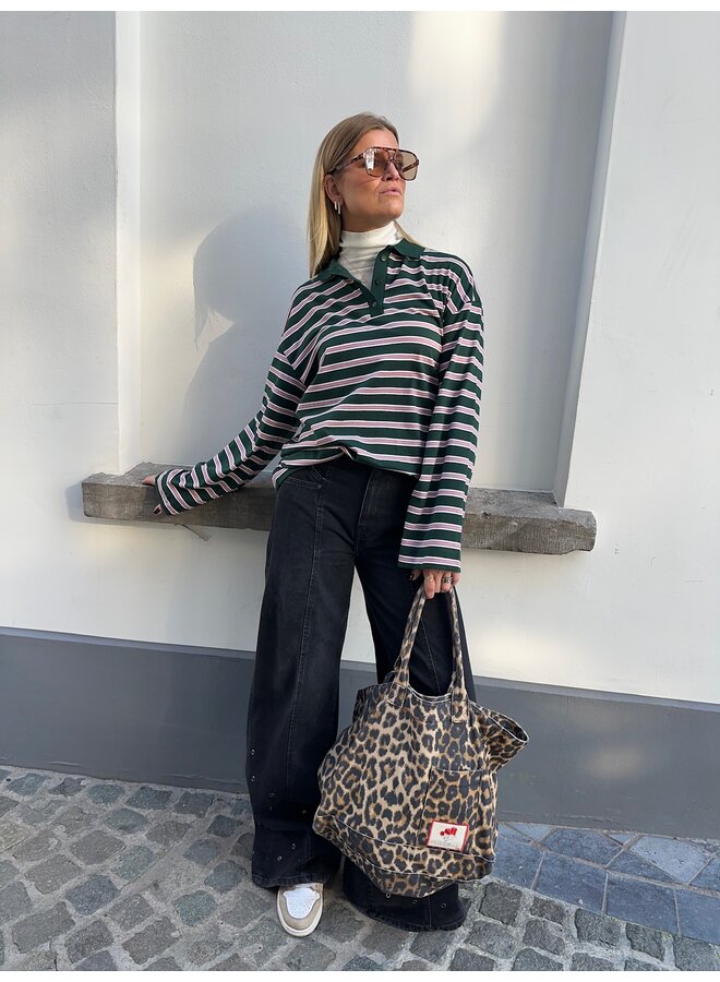 CINDY LONGSLEEVE GREEN/PINK