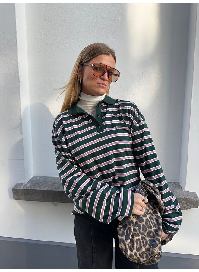 CINDY LONGSLEEVE GREEN/PINK