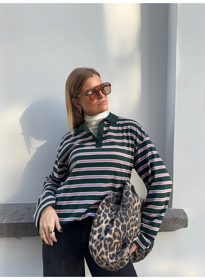 CINDY LONGSLEEVE GREEN/PINK