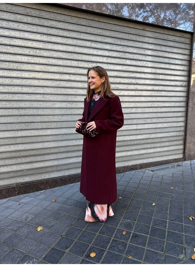 YASROYLA LS WOOL BLEND LONG COAT PORT ROYALE