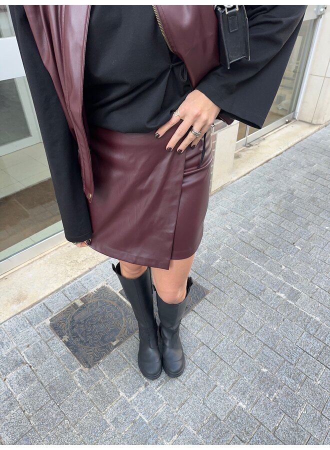 BILBAO SKIRT BURGUNDY