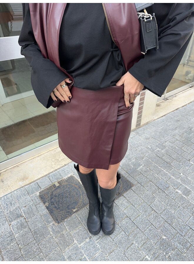 BILBAO SKIRT BURGUNDY