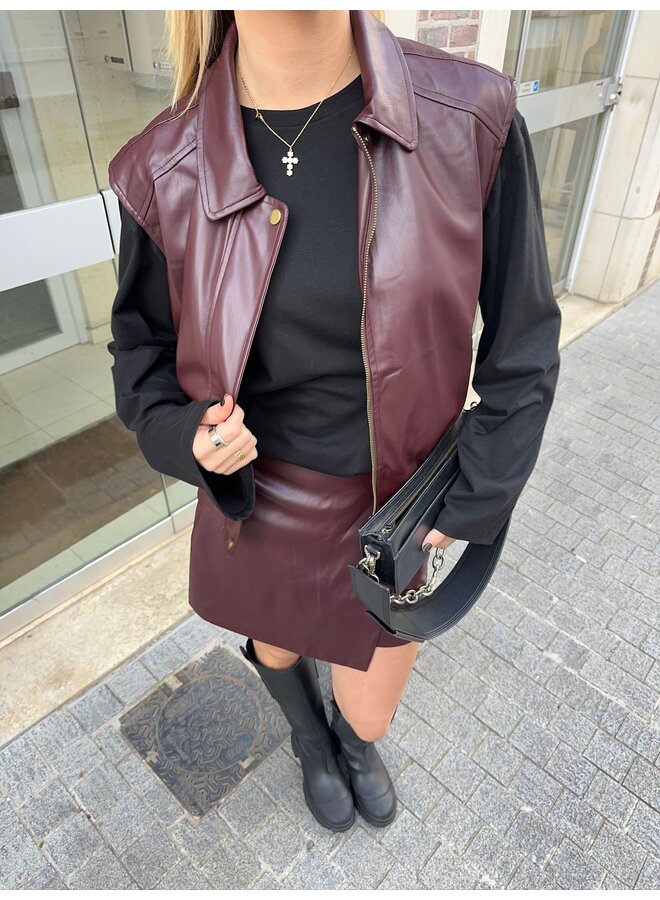 BILBAO SKIRT BURGUNDY