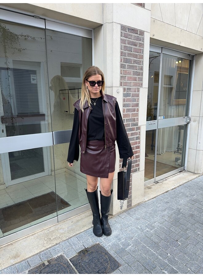 BILBAO SKIRT BURGUNDY
