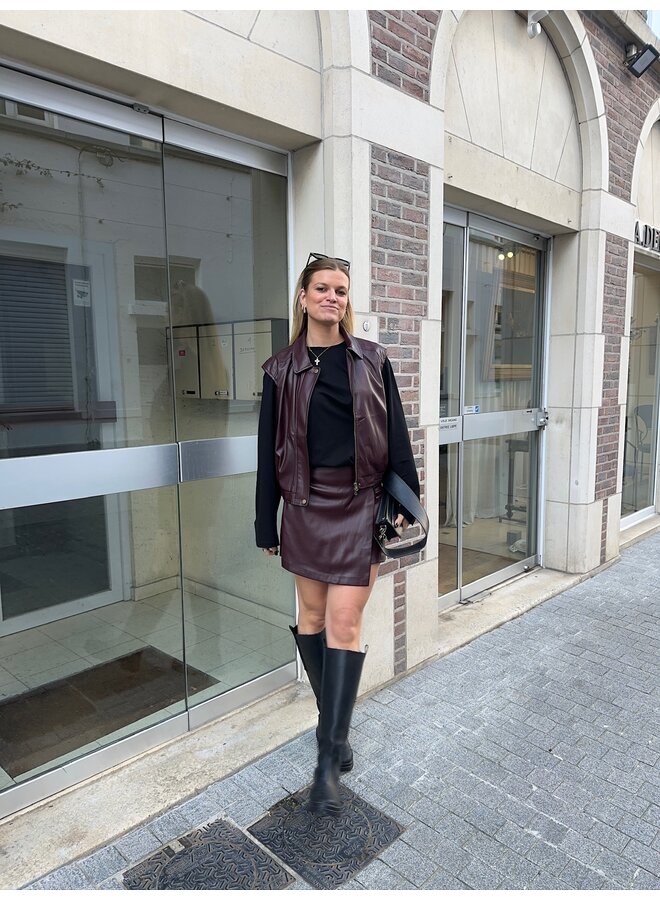 BILBAO SKIRT BURGUNDY