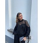 MINGOCC MIX LACE BLOUSE BLACK